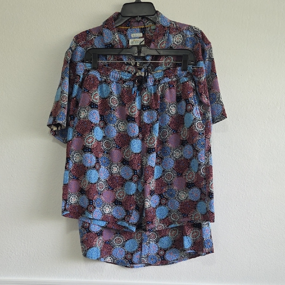 Beach Shirt and Shorts Set Men XL